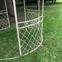 Gloriette kiosk pergola’s tuinuitkijkpunt vanijzer vanille detailzicht