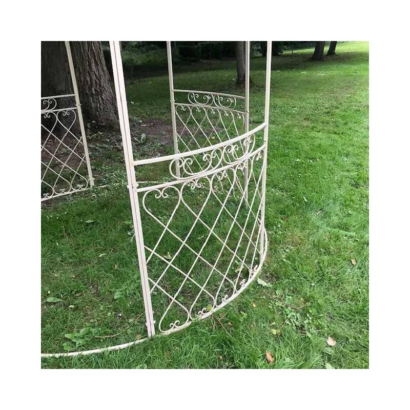 Gloriette kiosk pergola’s tuinuitkijkpunt vanijzer vanille detailzicht