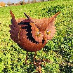 Balancín decorativo de jardín en hierro con motivo de búhos 37,90 € LEZARD DU JARDIN