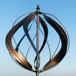 Decoratieve tuinwindmolen van gepatineerd bruin ijzer model CHATEAUDUN