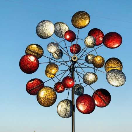 Decoratieve tuinwindmolen van smeedijzer model MONTSEGUR