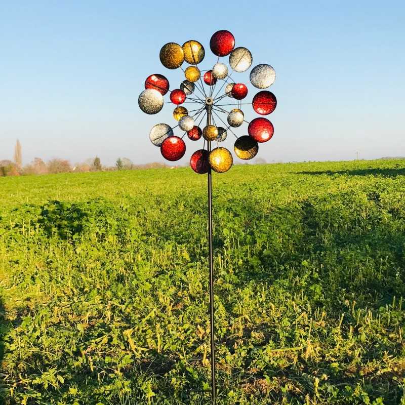 Decoratieve tuinwindmolen van smeedijzer model MONTSEGUR