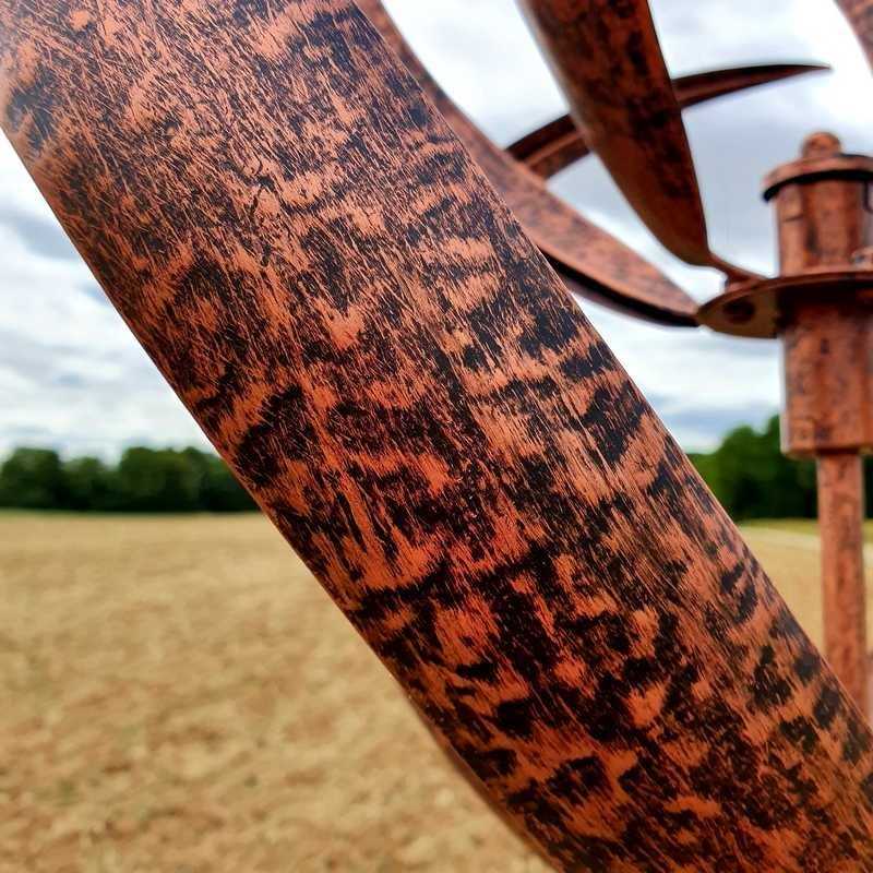 Decoratieve tuinwindmolen mobiele sculptuur van koper