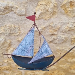 Balansgewicht vuurtoren en boot