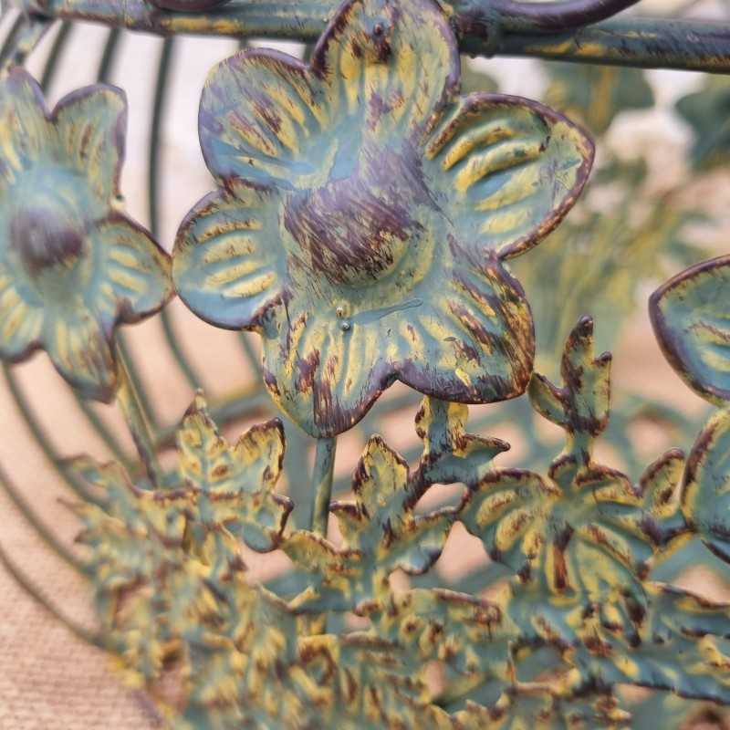 Mand van geel/groen ijzer 22,90 € LEZARD DU JARDIN