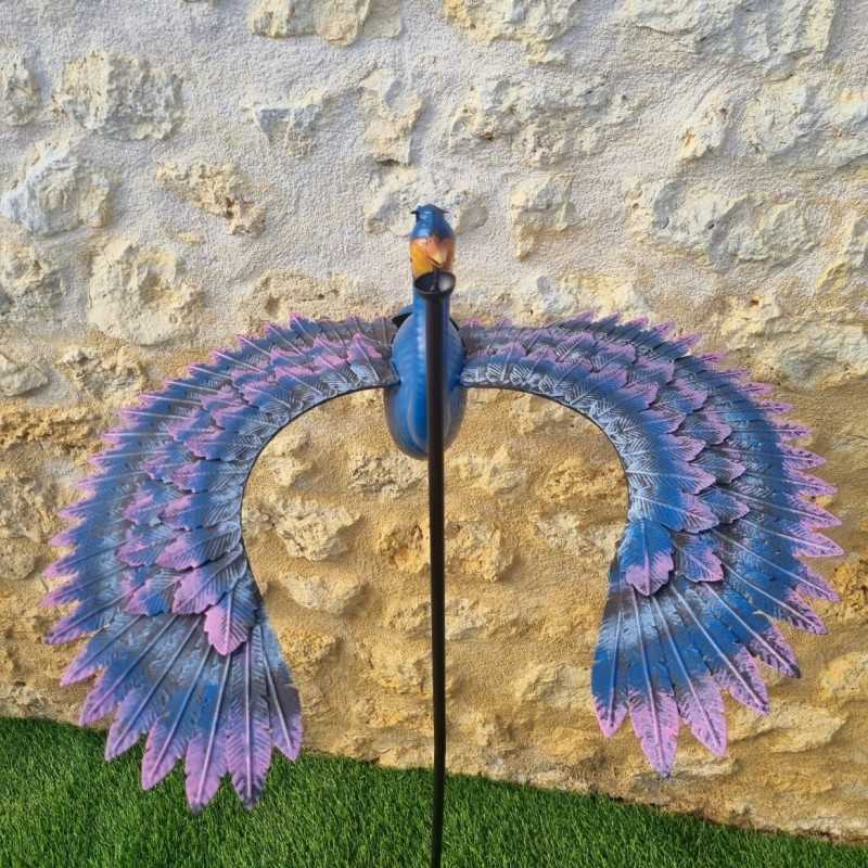 Balansspel grote paarse vogel