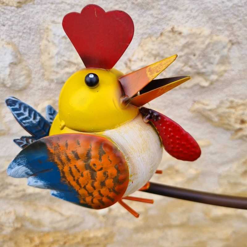 Pic Tuteur Mobile de Jardin Motif Poules Hoogte 130 cm 42,90 € LEZARD DU JARDIN