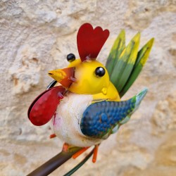 Pic Tuteur Mobile de Jardin Motif Poules Hoogte 130 cm 42,90 € LEZARD DU JARDIN