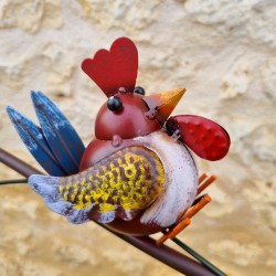 Pic Tuteur Mobile de Jardin Motif Poules Hoogte 130 cm 42,90 € LEZARD DU JARDIN