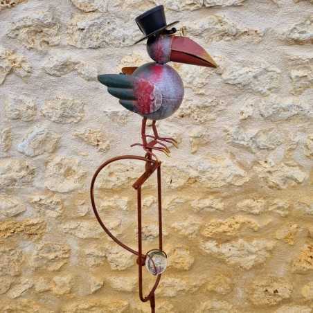 Balancín, pincho de jardín en hierro cuervo colorido redondo 39,90 € LEZARD DU JARDIN
