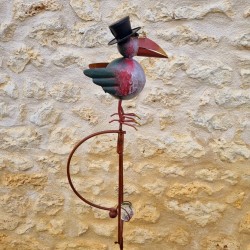 Balancín, pincho de jardín en hierro cuervo colorido redondo 39,90 € LEZARD DU JARDIN