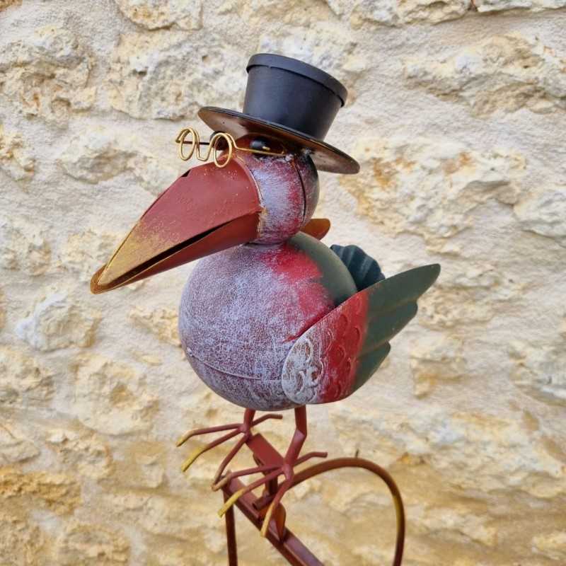Balancín, pincho de jardín en hierro cuervo colorido redondo 39,90 € LEZARD DU JARDIN