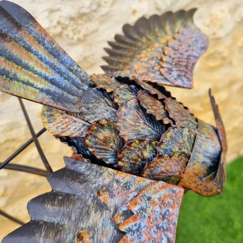 Móvil decorativo de jardín en hierro con motivo de búho, tutor equilibrado altura 140 cm 45,90 € LEZARD DU JARDIN