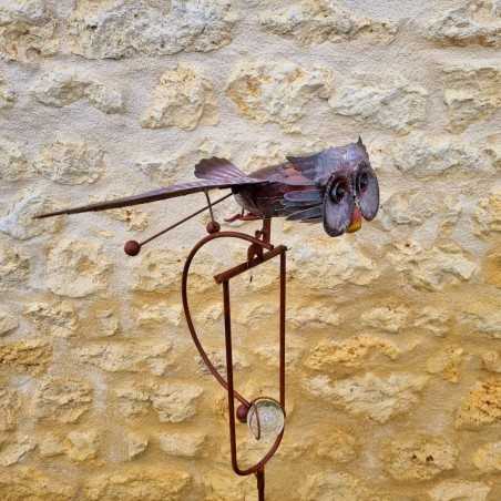 balancín de jardín pico tutor decorativo búho H132 45,90 € LEZARD DU JARDIN