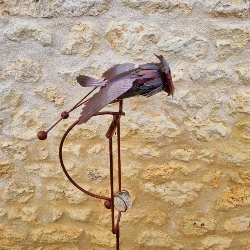 balancín de jardín pico tutor decorativo búho H132 45,90 € LEZARD DU JARDIN