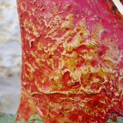 Haan van rood en blauw ijzer