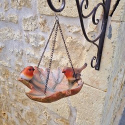 Hangende vogelvoederbak van hars