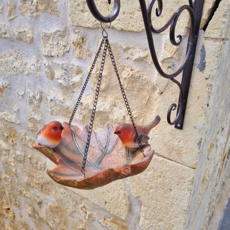 Hangende vogelvoederbak van hars
