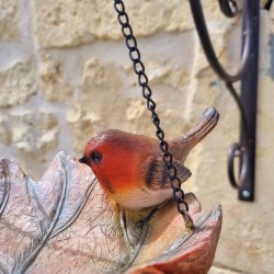 Hangende vogelvoederbak van hars
