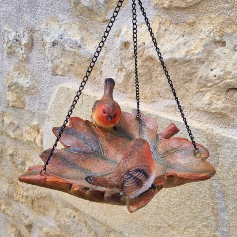 Hangende vogelvoederbak van hars
