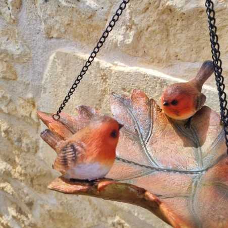 Hangende vogelvoederbak van hars