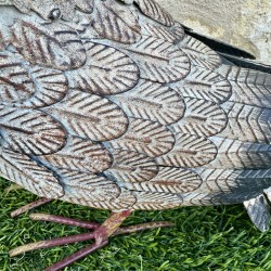 Statua escultura búho en metal 31x18x32cm 59,90 € LEZARD DU JARDIN