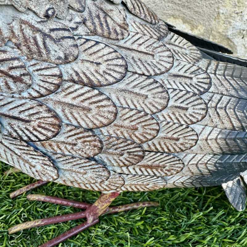 Statua escultura búho en metal 31x18x32cm 59,90 € LEZARD DU JARDIN