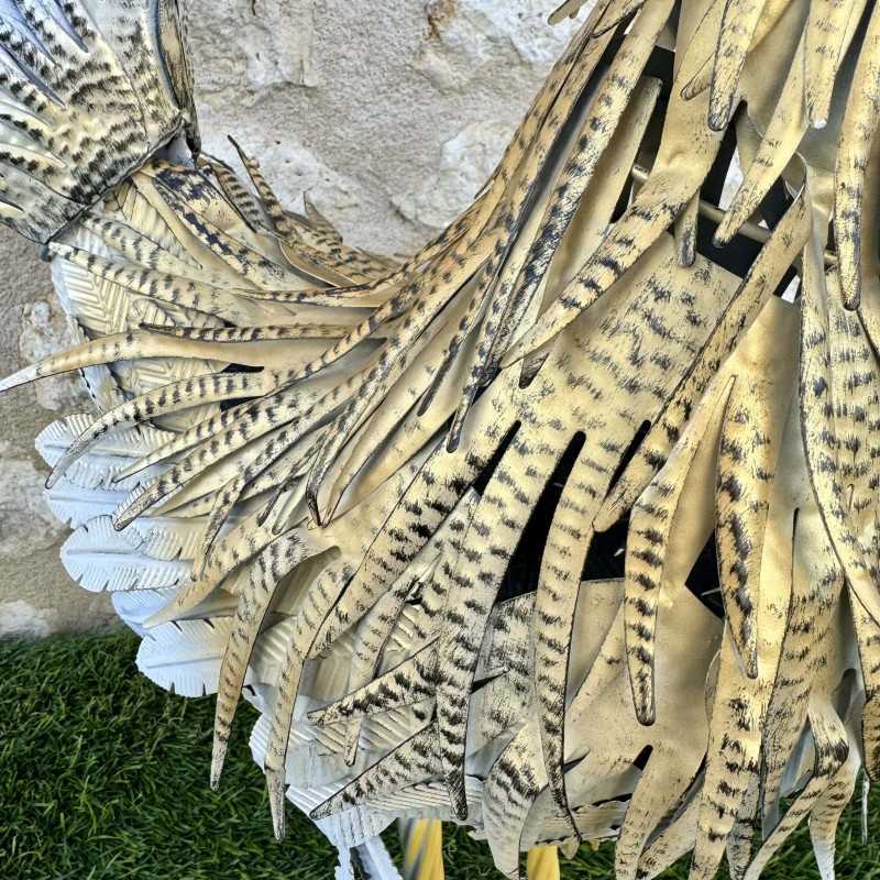 Grote metalen haan beeld hoogte 68 cm 69,90 € LEZARD DU JARDIN