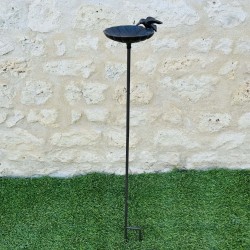 Bain para pájaros sobre pincho color marrón 100x16.5 19,90 € LEZARD DU JARDIN