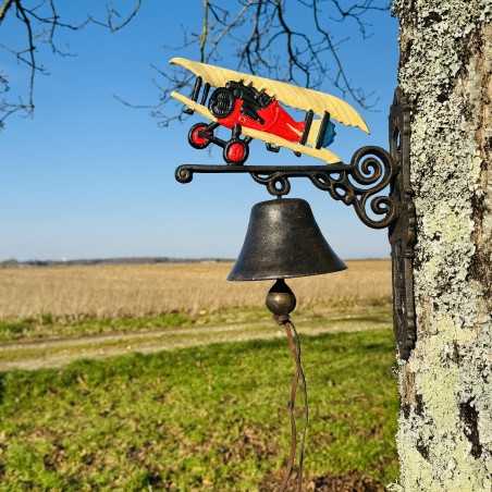Wandklok van gietijzer met tweedekker – Retro elegantie voor uw buitenruimte