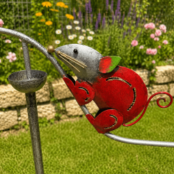 Mobile de jardin chat, souris et chien – Décoration à balancier en métal