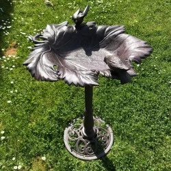 Vogelbad Voor De Tuin - 1 Set Vogeldrinkbak Waterbad Voor Vogels Tuindecoratie Gazon Buitendecoratie Balkon Bruin Vogelbad Op Sokkel